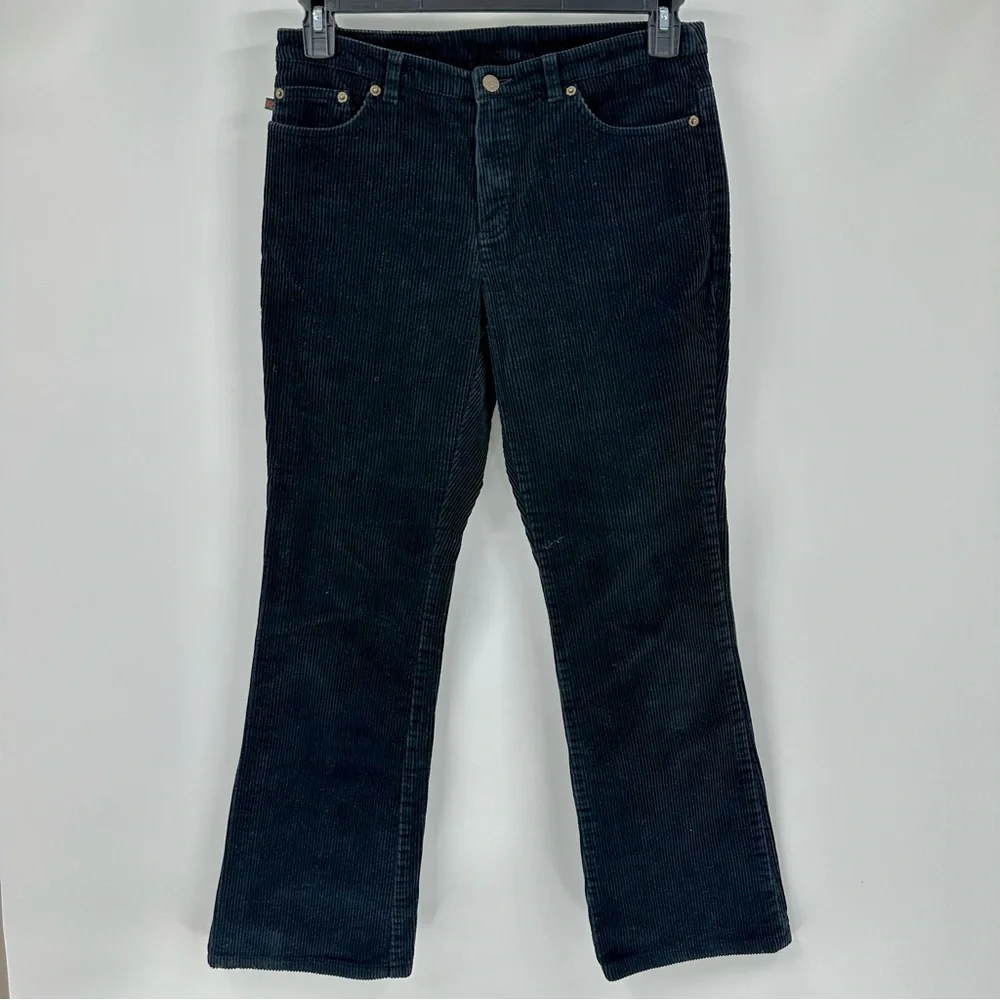 Vintage RALPH Ralph Lauren Black Thick Heavy Corduroy EUC Sz 6